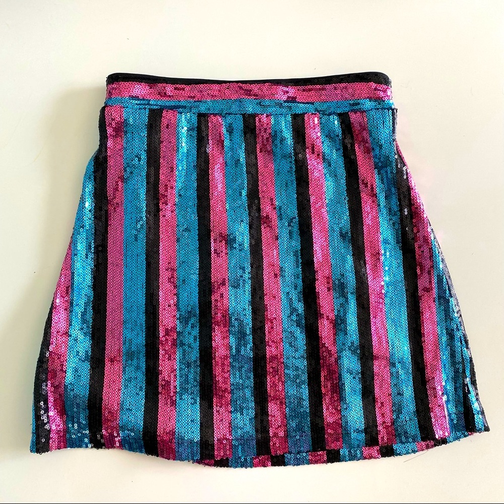 Gianni Bini striped sequins skirt